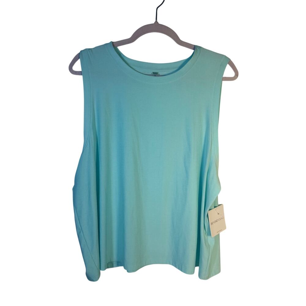 Beyond Yoga Women’s 1X Aqua Blue Sleeveless Tank Top NWT